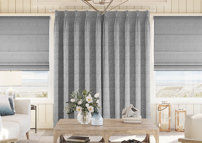 Melrose (Blackout), Wool Grey - Made to Measure Curtains - Image 7